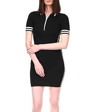 Michael Michael Kors Logo Half Zip Dress