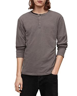 Allsaints Figure Slim Fit Long Sleeve Henley Shirt