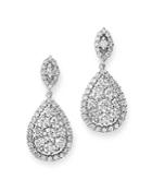 Bloomingdale's Diamond Teardrop Earrings In 14k White Gold, 3.0 Ct. T.w. - 100% Exclusive