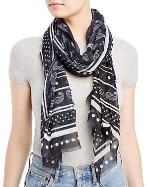 Aqua Paisley Dot Scarf - 100% Exclusive