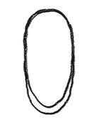 To The Market Monochrome Kenyan Beaded Station Necklace, 46