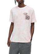 Allsaints Shaka Cotton Tie Dyed Logo Graphic Tee