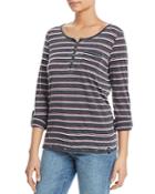 Marc New York Performance Striped Henley Top