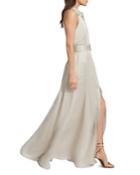 Reiss Keira Sleeveless Collared Gown