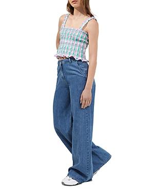 French Connection Bibiana Check Top