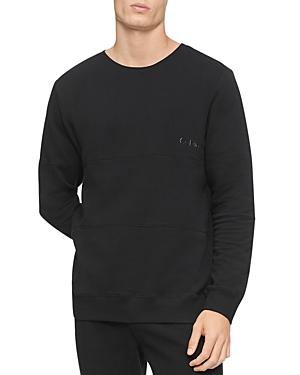 Calvin Klein Gloss Organic Cotton Blend Logo Sweatshirt