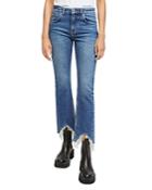Maje Pachabfran Slim Fit Cropped Jeans In Blue
