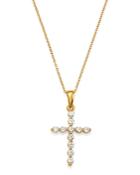 Bloomingdale's Diamond Cross Pendant Necklace In 14k Yellow Gold, 0.25 Ct. T.w. - 100% Exclusive