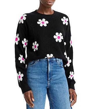 Aqua Daisy Intarsia Cashmere Sweater - 100% Exclusive