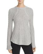 Aqua Cashmere Cable-knit Bell Sleeve Sweater - 100% Exclusive