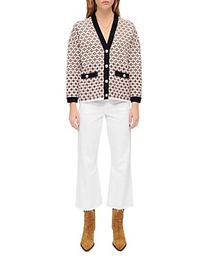 Maje Monasty Patterned Cardigan