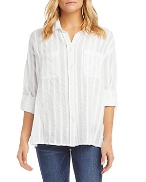 Karen Kane Cotton Roll Tab Shirt
