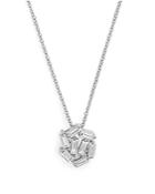 Diamond Baguette Pendant Necklace In 14k White Gold, .40 Ct. T.w.