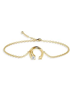 De Beers Forevermark 18k Yellow Gold Avaanti Diamond Horseshoe Chain Bracelet