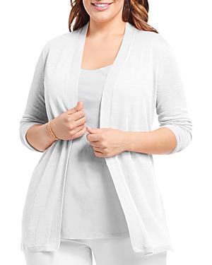 Nic+zoe Plus Lightweight Open Front Cardigan