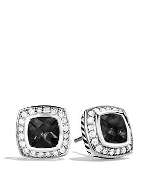 David Yurman Petite Albion Earrings With Black Onyx & Diamonds