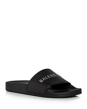 Balenciaga Women's Logo Pool Slide Sandals