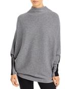 T Tahari Ribbed Color Blocked Dolman Sleeve Sweater