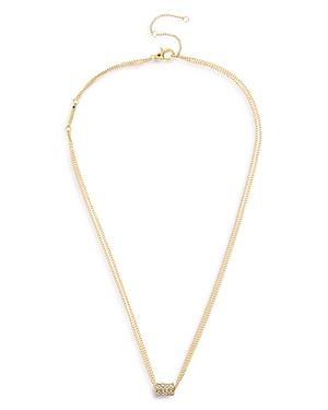 Allsaints Pave Geometric Pendant Necklace, 18