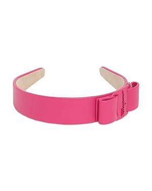 Salvatore Ferragamo Viva Hot Pink Leather Headband