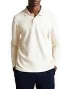 Ted Baker Baddow Heavy Twill Jersey Long Sleeve Polo Shirt