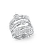 Bloomingdale's Diamond Multi Row Ring In 14k White Gold, 1.80 Ct. T.w. - 100% Exclusive