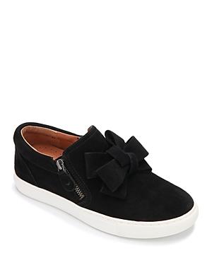 Gentle Souls By Kenneth Cole Women's Hale Ribbon Zip Up Suede Sneakers