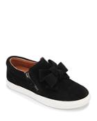 Gentle Souls By Kenneth Cole Women's Hale Ribbon Zip Up Suede Sneakers