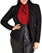 City Chic Piping Praise Jacket