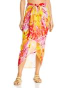 Echo Cutout Floral Pareo Swim Cover-up