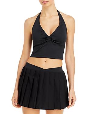 Frankies Bikinis Lively Cropped Halter Top