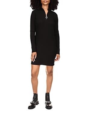 Michael Michael Kors Ribbed Half Zip Dress