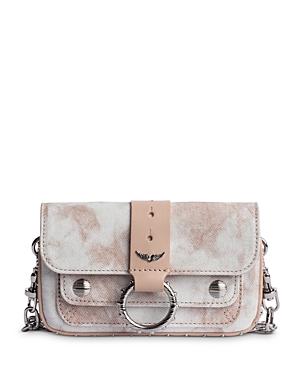 Zadig & Voltaire Kate Tie Dye Canvas Chain Wallet