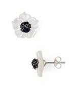 Stephen Dweck Black Sapphire Flower Stud Earrings - 100% Exclusive