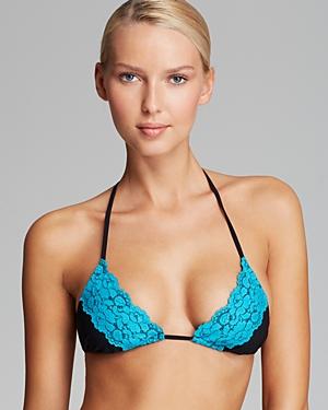 Beach Bunny Lady Lace Triangle Bikini Top