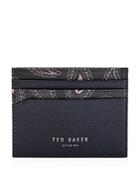 Ted Baker Cartral Printed Leather Card Case
