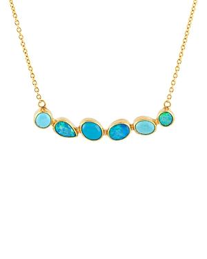 Gurhan 24k/22k/18k Yellow Gold Opal & Turquoise Statement Necklace