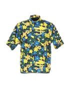 Marni Pop Floral Print Relaxed Fit Bowler Shirt