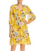 Adrianna Papell Floral-print Ruffled Dress - 100% Exclusive