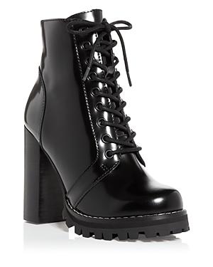 Jeffrey Campbell Women's Legion High Block Heel Combat Boots