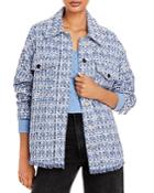 Aqua Tweed Shirt Jacket - 100% Exclusive