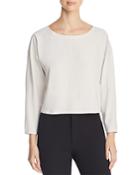 Eileen Fisher Cropped Silk Top