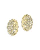 Bloomingdale's Diamond Feather Earrings In 14k Yellow Gold, 0.42 Ct. T.w. - 100% Exclusive