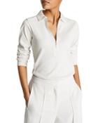 Reiss Fernanda Zip Collar Top