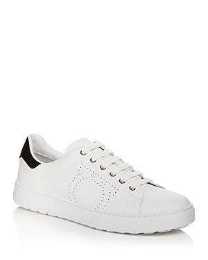Salvatore Ferragamo Men's Pierre Perforated Lace Up Sneakers
