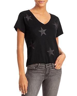 Chrldr Glitter Stars Tee