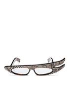 Gucci Embellished Asymmetrical Cat Eye Sunglasses, 55mm