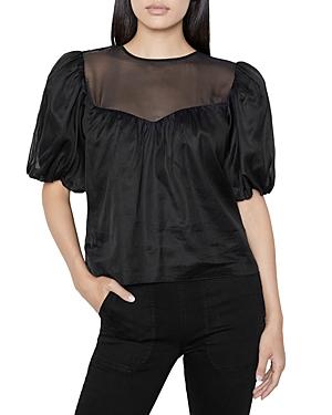 Frame Sheer Inset Top