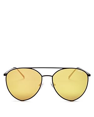 Quay Indio Mirrored Aviator Sunglasses, 60mm