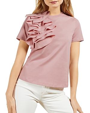 Ted Baker Ruffled Relaxed Crewneck Tee